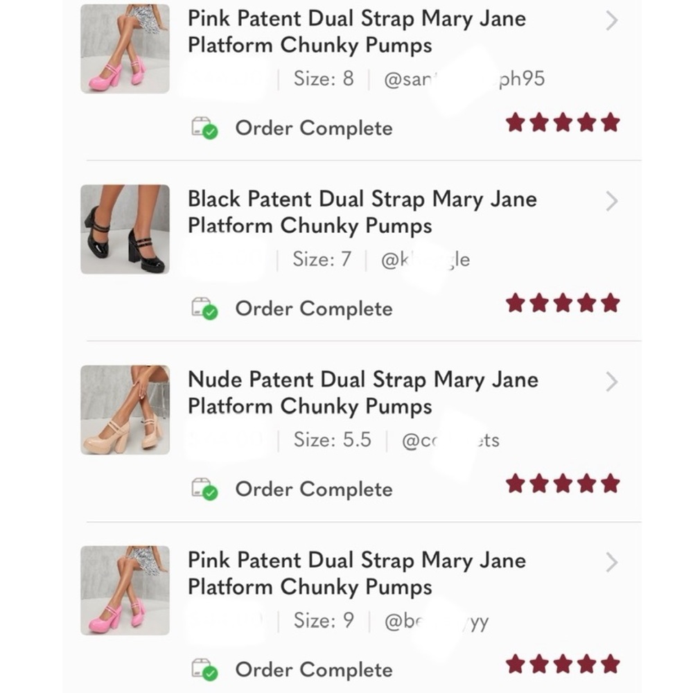 Black Patent Dual Strap Mary Jane Platform Chunky Pumps - Picture 9 of 11